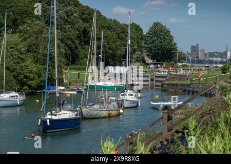 Lydney Docks, Gloucestershire, Vereinigtes Königreich Stockfoto