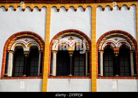 Das Haus der drei Könige in Trier. Stockfoto