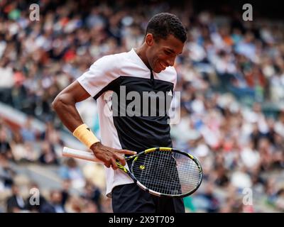 Paris, Frankreich. Juni 2024. Roland Garros, 2. Juni 2024: Felix Auger Aliassime (CAN) bei den French Open 2024. Alamy Live News/Corleve Credit: Corleve/Alamy Live News Stockfoto