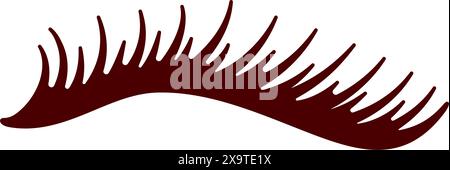 Eine detaillierte menschliche Wimpern für Beauty-Konzept-Vektor Stock Vektor