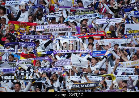 London, Großbritannien. Juni 2024. Während des UEFA Champions League-Endspiels zwischen Borussia Dortmund und Real Madrid spielte am 1. Juni 2024 im Wembley Stadium in London. (Foto: Bagu Blanco/PRESSINPHOTO) Credit: PRESSINPHOTO SPORTS AGENCY/Alamy Live News Stockfoto
