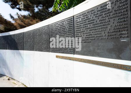 Bukarest, Rumänien. Mai 2024. Blick auf das Rebirth Memorial im Stadtzentrum Stockfoto