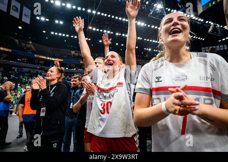 Budapest, Ungarn. Juni 2024. Budapest, Ungarn: Handball EHF CL Finale 4 - Halbfinale - Metz Handball - SG BBM Bietigheim Jenny Behrend (Bietigheim) Credit: Marco Wolf/Wolf-sportfoto/dpa/Alamy Live News Stockfoto