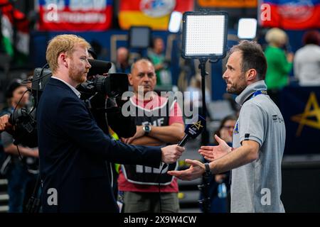 Budapest, Ungarn. Juni 2024. Budapest, Ungarn: Handball EHF CL Finale 4 - Halbfinale - Metz Handball - SG BBM Bietigheim Credit: Marco Wolf/Wolf-sportfoto/Marco Wolf/dpa/Alamy Live News Stockfoto