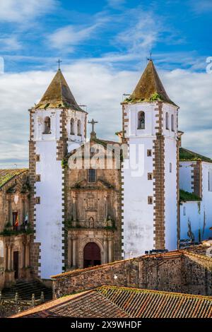 Kirche San Francis Xaviar (Iglesia de San Francisco Javier), Caceres, Extremadura, Spanien Stockfoto