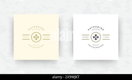 Elegante Logo Design Vorlage Moderne Minimalismus Stil Vektor Illustration. Stock Vektor