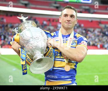 Rugby League Challenge Cup Finale Leeds gegen Castleford Captain kevin sinfield Bild von Gavin Rodgers/ Pixel8000 ltd Bilder 07917221968 Stockfoto