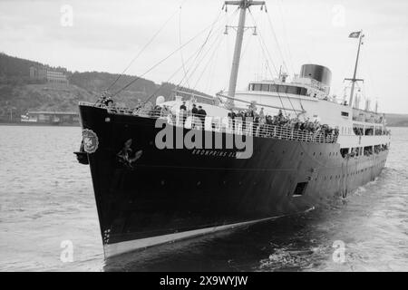 Aktuell 14-1946: Der Kampf um Urlaub. Foto: Thorbjørn Skotaam / aktuell / NTB ***Foto ist nicht bildverarbeitet*** Stockfoto