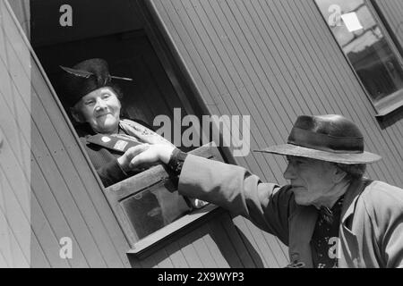 Aktuell 14-1946: Der Kampf um Urlaub. Foto: Thorbjørn Skotaam / aktuell / NTB ***Foto ist nicht bildverarbeitet*** Stockfoto