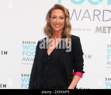 London, Großbritannien. 30. Mai 2024. Faye Tozer nimmt an den Women's Football Awards 2024 am Marriott Grosvenor Square in Mayfair Teil. Quelle: SOPA Images Limited/Alamy Live News Stockfoto