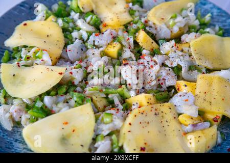 Vom Boot hergestellte Ceviche Stockfoto