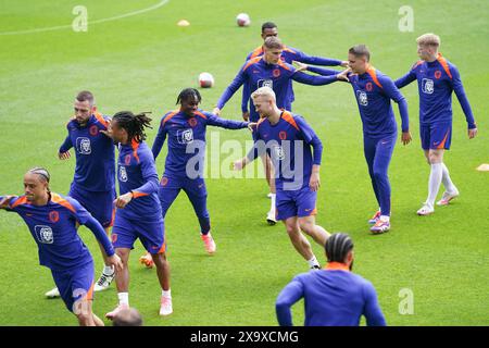 Zeist, Niederlande. 3. Juni 2024.ZEIST, NIEDERLANDE - 3. JUNI: Spieler der niederländischen Fußballmannschaft Männer während eines Trainings vor der EURO 2024 auf dem KNVB Campus am 3. Juni 2024 in Zeist, Niederlande. (Foto von Andre Weening/Orange Pictures) Credit: Orange Pics BV/Alamy Live News Stockfoto
