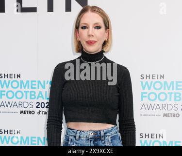 London, Großbritannien. 30. Mai 2024. Katherine Ryan nimmt an den Women's Football Awards 2024 am Marriott Grosvenor Square in Mayfair Teil. (Foto: Cat Morley/SOPA Images/SIPA USA) Credit: SIPA USA/Alamy Live News Stockfoto