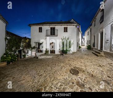 Häuser in Castella Del Frontera. Stockfoto