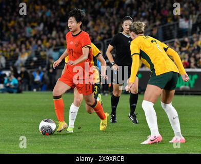 Sydney, Australien. 3. Juni 2024, Chengshu Wu aus China während der „Til IT’s Done“ Farewell Series, Australien gegen China PR. Quelle: Kleber Osorio/Alamy Live News Stockfoto