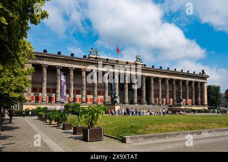 Berlin, Deutschland - 02. Juni 2024: Das Alte Museum auf der Museumsinsel in Berlin Stockfoto