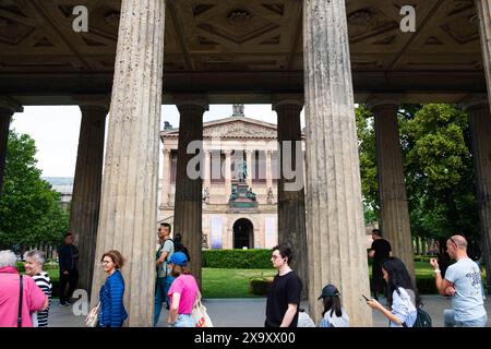 Berlin, Deutschland - 02. Juni 2024: Warteschlange Stockfoto