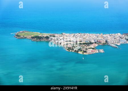 Foto der Altstadt von Sanu Juan in Puerto Rico von oben Stockfoto