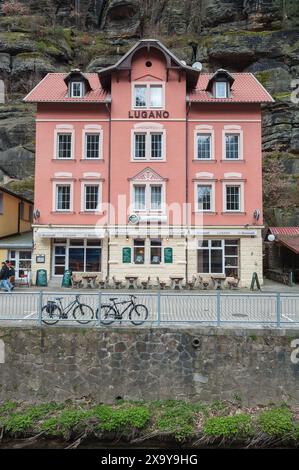 Hřensko, Bezirk Děčín in der Region Ústí nad Labem, Tschechische Republik Stockfoto