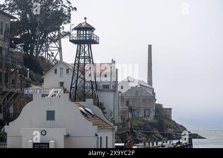 Ein malerischer Blick auf das Alcatraz Prison in San Francisco, Kalifornien, USA Stockfoto