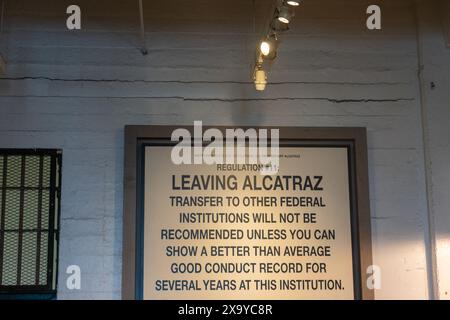 Das Alcatraz Gefängnis in San Francisco, Kalifornien, USA Stockfoto