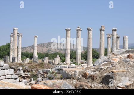 Der Tempel der Aphrodite, antike Stadt Aphrodisias, Geyre, in der Nähe von Karacasu, Provinz Aydin, Türkei Stockfoto