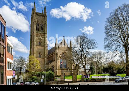 Bolton Greater Manchester UK 06. April 2024. St Peters Church Bolton Parish Church and Yard. Stockfoto