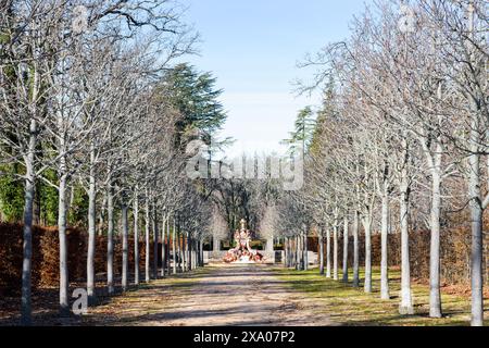 Die Gärten von La Granja de San Ildefonso, Segovia, Castilla y Leon, Spanien Stockfoto