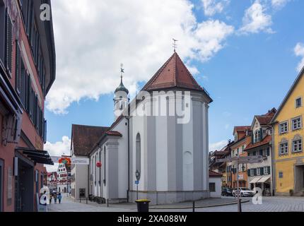 Wangen im Allgäu: Spitalkirche Heilig Geist in Oberschwaben-Allgäu, Baden-Württemberg Stockfoto