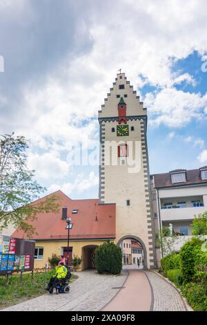 Bad Waldsee: Stadttor Wurzacher Tor in Oberschwaben-Allgäu, Baden-Württemberg Stockfoto