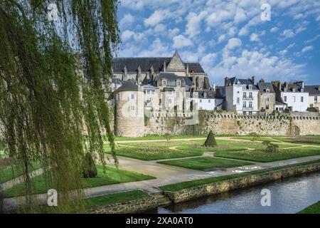 Vannes, eine mittelalterliche Stadt in der Bretagne Stockfoto