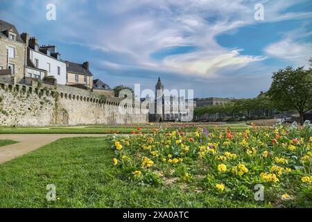 Vannes, eine mittelalterliche Stadt in der Bretagne Stockfoto