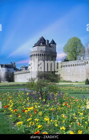 Vannes, eine mittelalterliche Stadt in der Bretagne Stockfoto