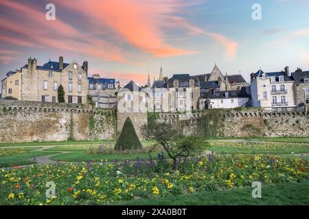 Vannes, eine mittelalterliche Stadt in der Bretagne Stockfoto