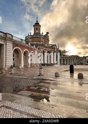 Die Fassade der Kirche San Antonio de Padua. Aranjuez, Spanien Stockfoto