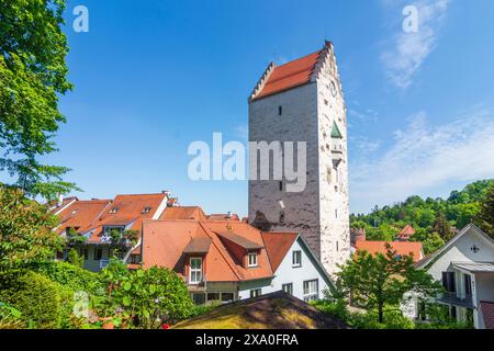 Ravensburg: Stadttor Obertor in Oberschwaben-Allgäu, Baden-Württemberg Stockfoto