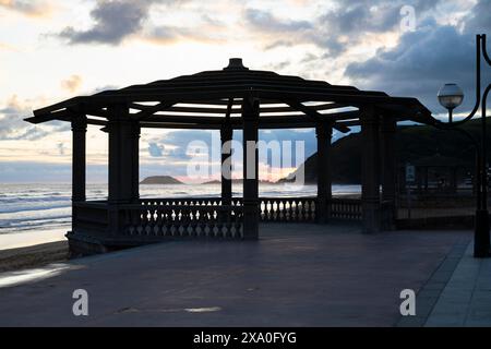 Europa, Spanien, Gipuzkoa, Zarautz Beach Stockfoto