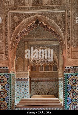 Die Kasbah neben der Südwand der Moulay El Yazid Moschee Stockfoto