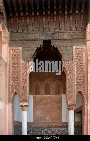 Die Kasbah neben der Südwand der Moulay El Yazid Moschee Stockfoto