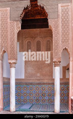 Die Kasbah neben der Südwand der Moulay El Yazid Moschee Stockfoto