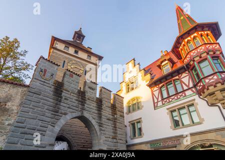 Konstanz: Stadttor Schnetztor in Bodensee, Baden-Württemberg Stockfoto