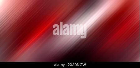 Ein abstrakter rot-weißer Hintergrund mit diagonalen Geschwindigkeitslinien Stockfoto