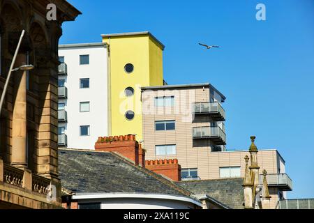 Sunderland, Tyne and Wear, River Quarter Apartments im Stadtzentrum Stockfoto