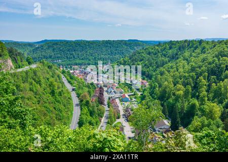 Oberndorf am Neckar: Blick nach Oberndorf am Neckar im Schwarzwald, Baden-Württemberg, Deutschland Stockfoto