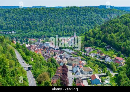 Oberndorf am Neckar: Blick nach Oberndorf am Neckar im Schwarzwald, Baden-Württemberg, Deutschland Stockfoto