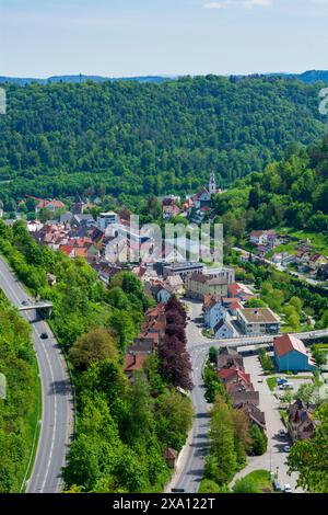 Oberndorf am Neckar: Blick nach Oberndorf am Neckar im Schwarzwald, Baden-Württemberg, Deutschland Stockfoto