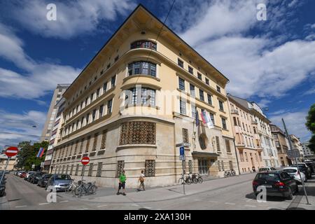 Ljubljana: Center of Excellence in Finance. Slowenien Stockfoto