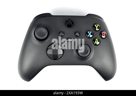 Xbox Series X Controller Black XS – Wales, Großbritannien – 17. Mai 2024 Stockfoto