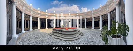 Der Innenhof des Nationalmuseums für Archäologie und Ethnologie in Guatemala-Stadt Stockfoto