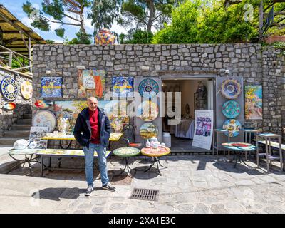 Ravello, Amalfiküste, Kampanien, Italien, Europa Stockfoto